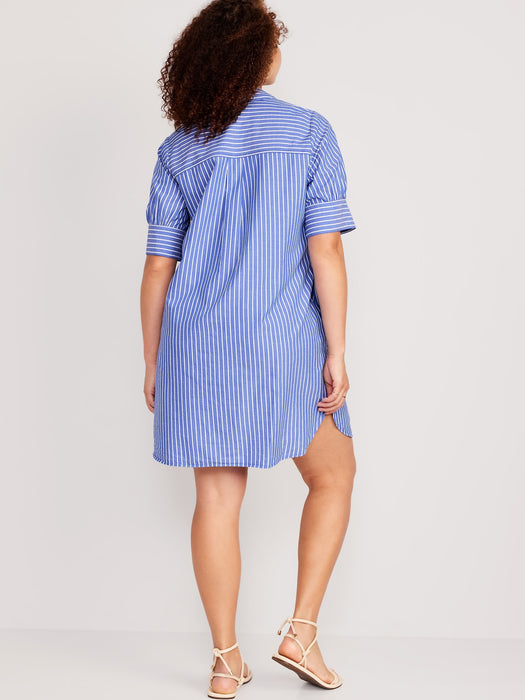 Short-Sleeve Shirt Dress