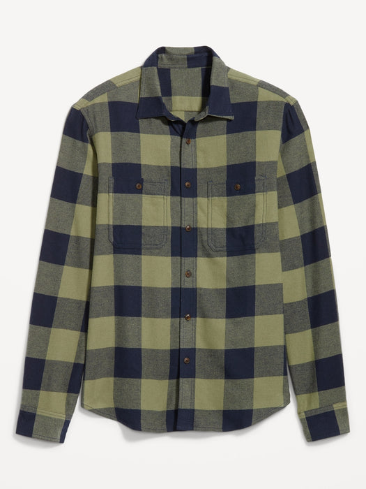Double-Brushed Flannel Shirt
