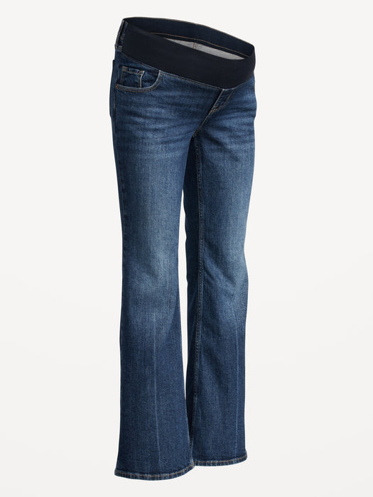 Maternity Front Low Panel Flare Jeans