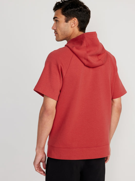 Dynamic Fleece Short-Sleeve Pullover Hoodie for Men