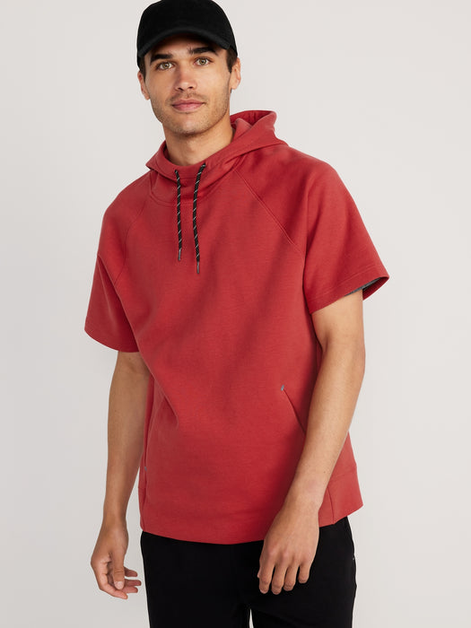 Dynamic Fleece Short-Sleeve Pullover Hoodie for Men