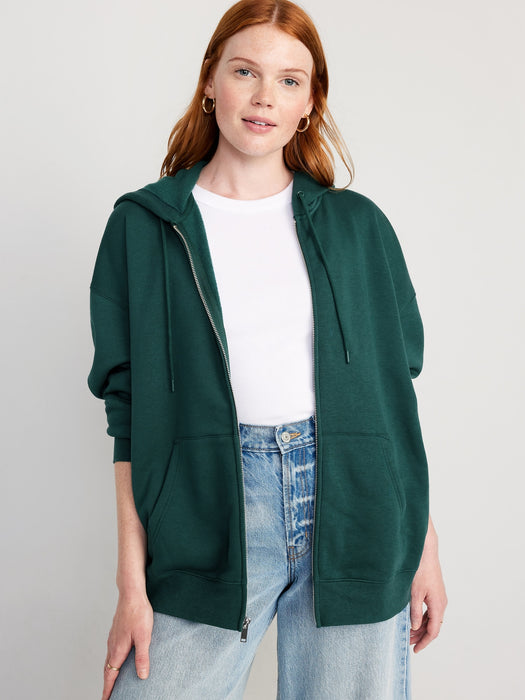 Oversized Full-Zip Hoodie for Women