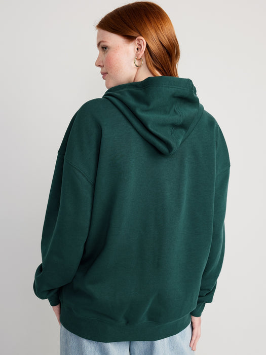 Oversized Full-Zip Hoodie for Women