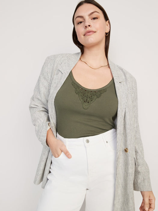 Lace-Trim Tank Top for Women