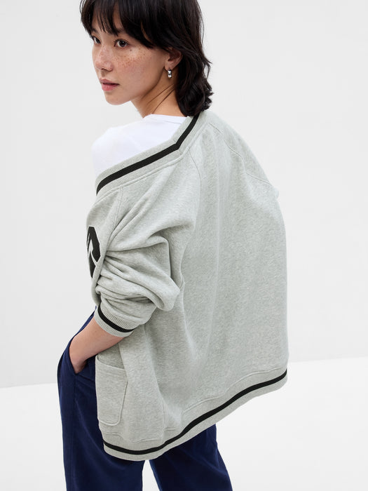 Vintage Soft Sweatshirt Cardigan