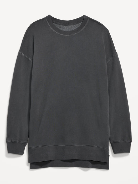 Oversized Boyfriend Tunic Sweatshirt