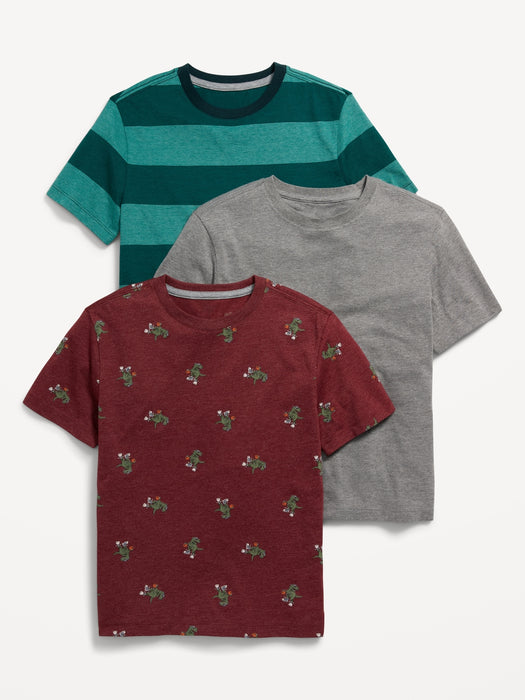 Softest Crew-Neck T-Shirt 3-Pack for Boys
