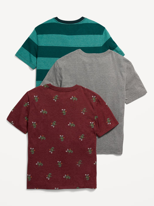 Softest Crew-Neck T-Shirt 3-Pack for Boys