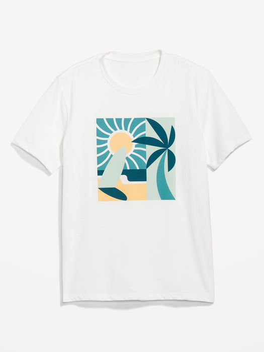 Soft-Washed Graphic T-Shirt for Men