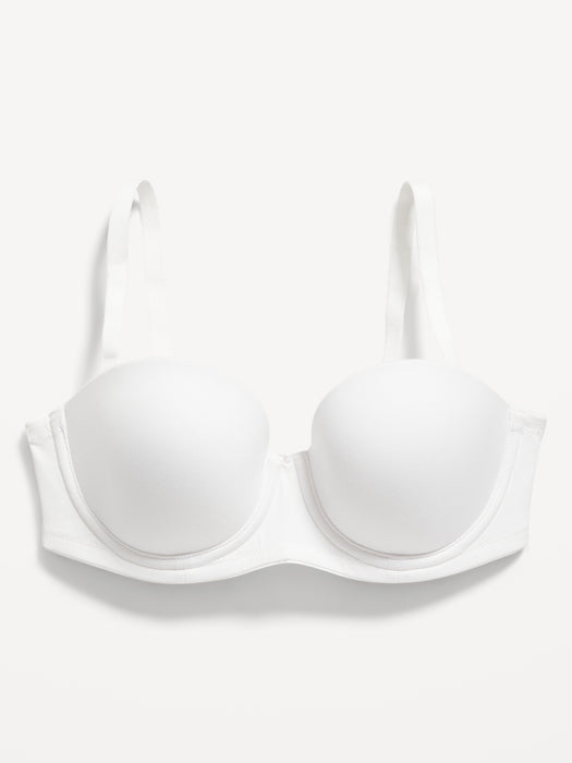Low-Coverage Convertible Strapless Underwire Bra