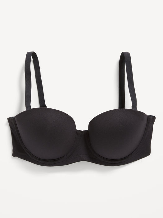 Low-Coverage Convertible Strapless Underwire Bra