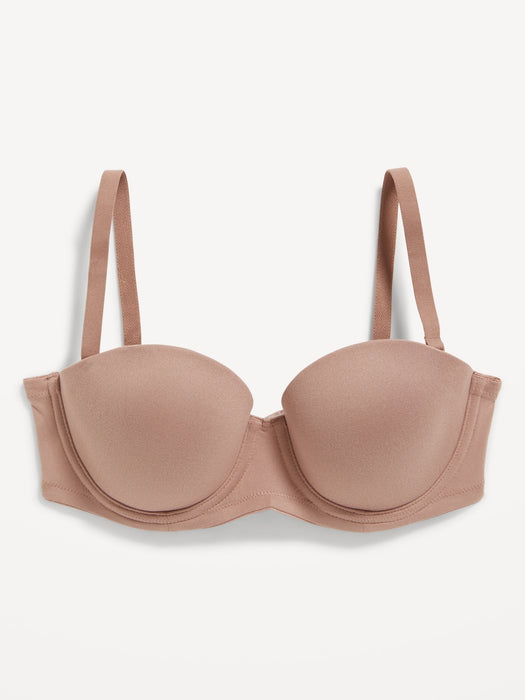 Low-Coverage Convertible Strapless Underwire Bra