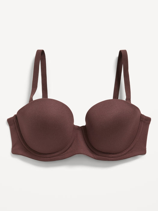 Low-Coverage Convertible Strapless Underwire Bra