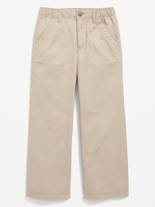 High-Waisted Wide-Leg School Uniform Pants for Girls