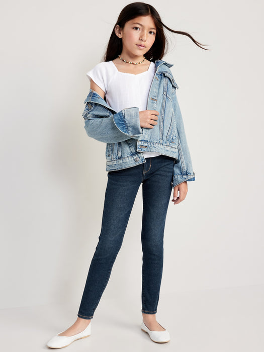 High-Waisted Rockstar 360° Stretch Super Skinny Jeggings for Girls