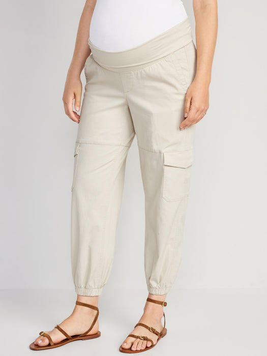 Maternity Foldover-Waist Cargo Pants