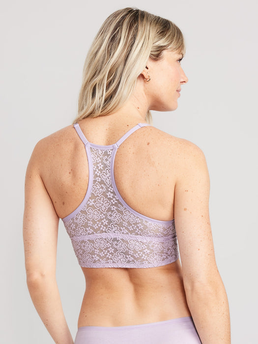 Lace Longline Racerback Bralette