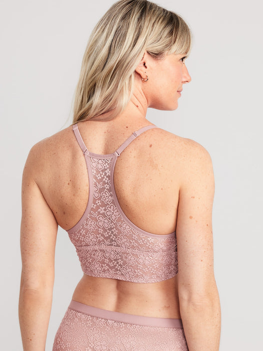 Lace Longline Racerback Bralette