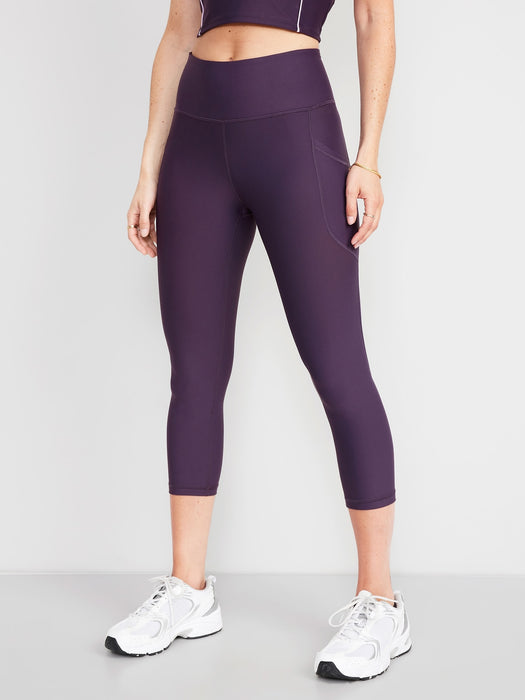 High-Waisted PowerSoft Crop Leggings