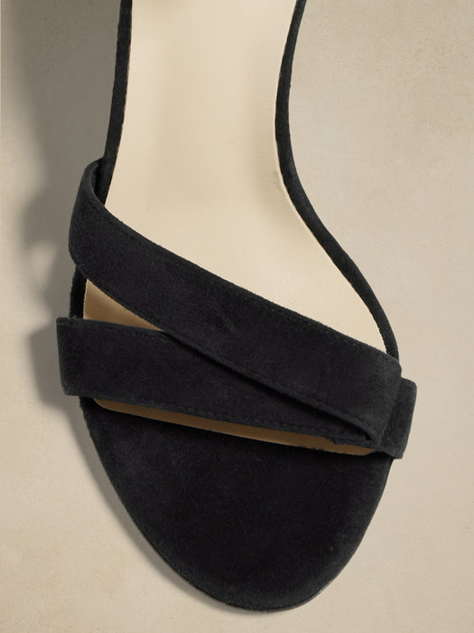 Terrazzo Suede High-Heel Sandal