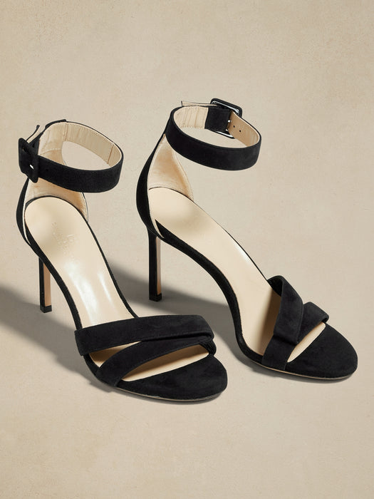 Terrazzo Suede High-Heel Sandal