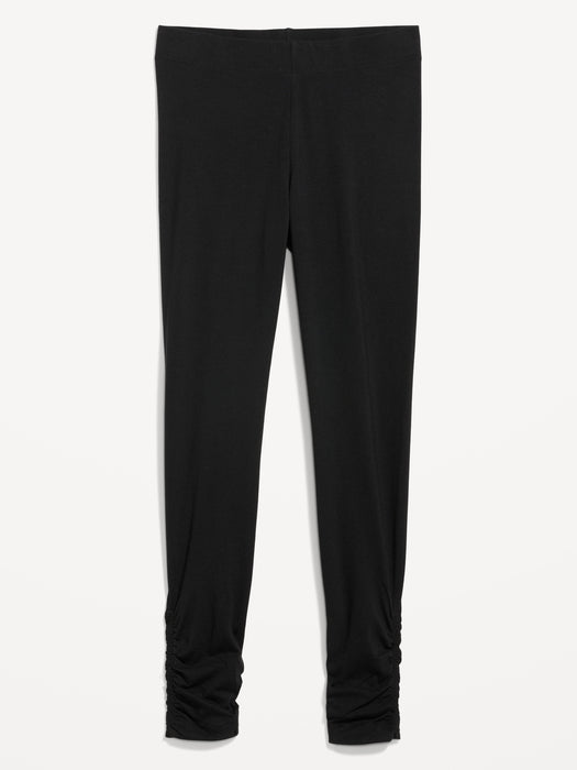 High-Waisted Ruched 7/8 Legging for Women