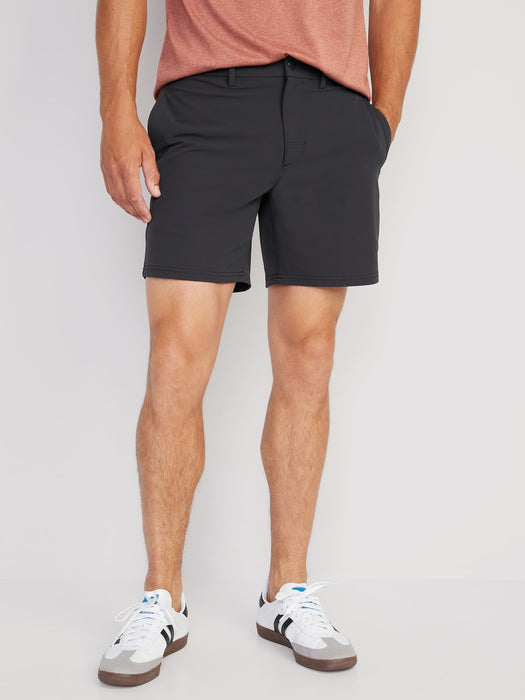 StretchTech Nylon Chino Shorts for Men -- 7-inch inseam