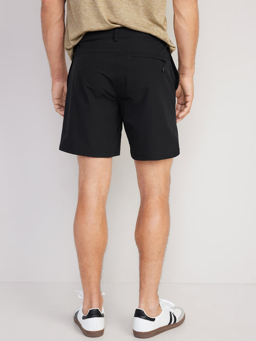 StretchTech Nylon Chino Shorts for Men -- 7-inch inseam