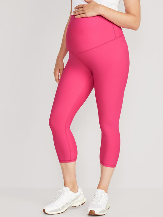 Maternity Full Panel PowerSoft Crop Leggings