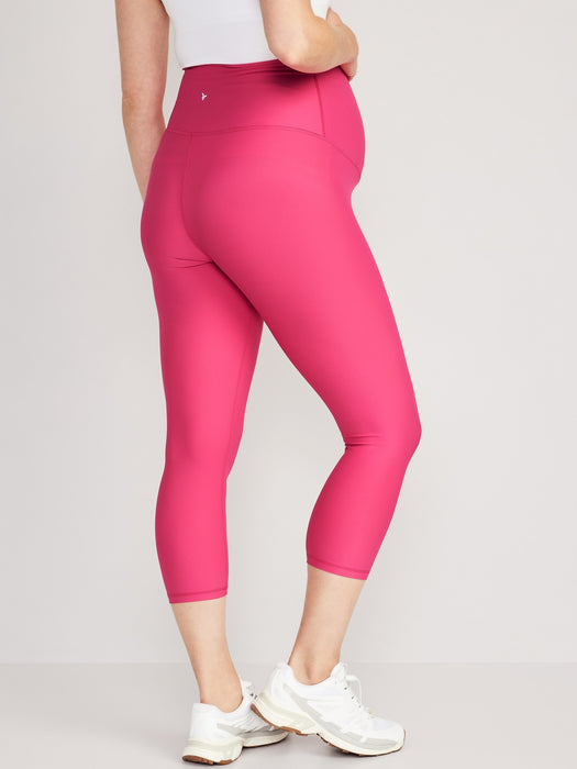 Maternity Full Panel PowerSoft Crop Leggings