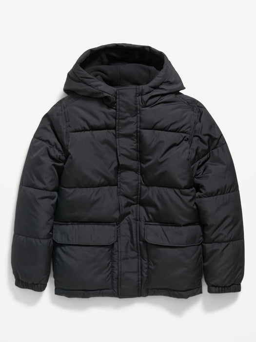 Frost-Free Zip-Front Puffer Jacket for Boys