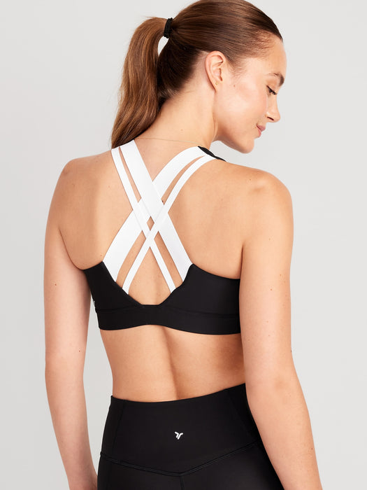 Medium Support PowerSoft Cross-Strap Sports Bra