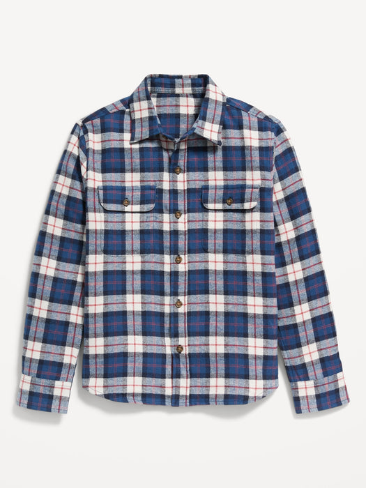 Soft-Brushed Flannel Pocket Shirt for Boys