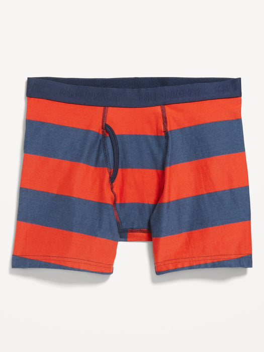 Printed Built-In Flex Boxer-Brief Underwear -- 6.25-inch inseam