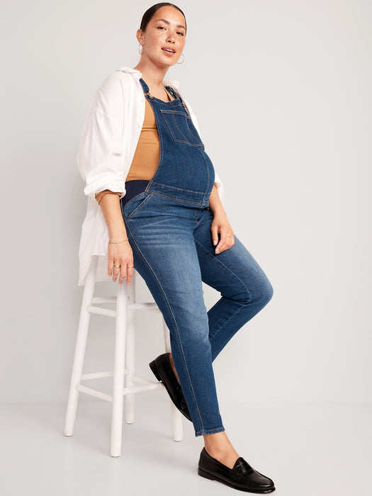 Maternity Side-Panel OG Straight Jean Overalls