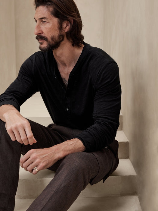 Soft Wash Henley T-Shirt