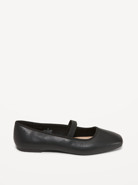 Mary Jane Square-Toe Ballet Flats