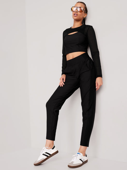 High-Waisted PowerSoft Combination Taper Pants