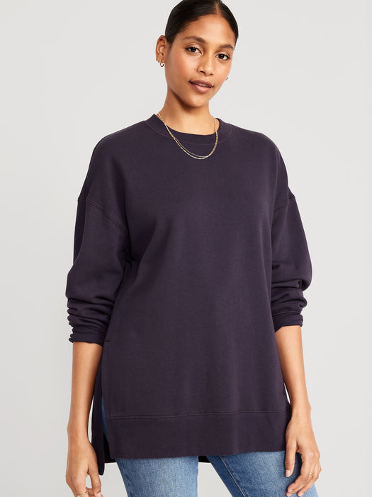 Oversized Boyfriend Tunic Sweatshirt