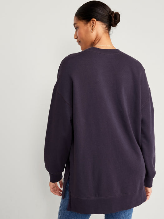 Oversized Boyfriend Tunic Sweatshirt