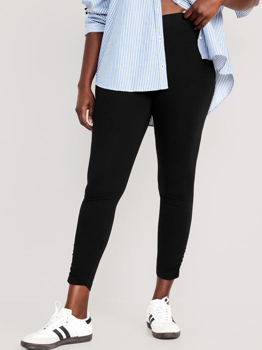 High-Waisted Ruched 7/8 Legging for Women