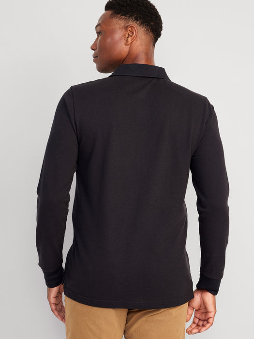 Long-Sleeve Uniform Pique Polo