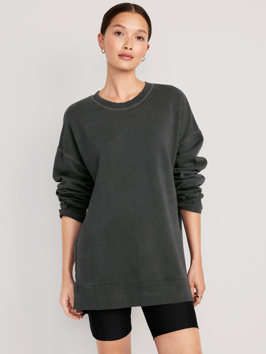 Oversized Boyfriend Tunic Sweatshirt