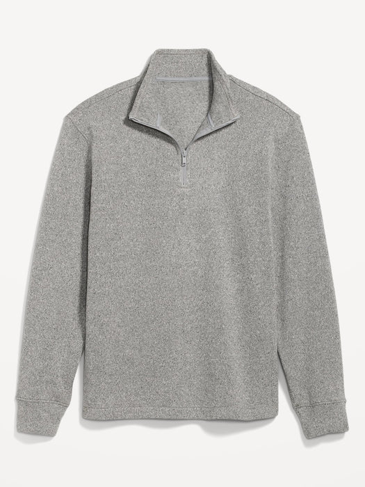 Sweater-Knit Quarter Zip
