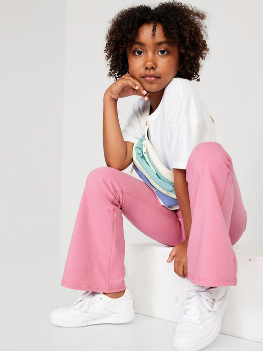 High-Waisted PowerChill Crossover Flared Leggings for Girls