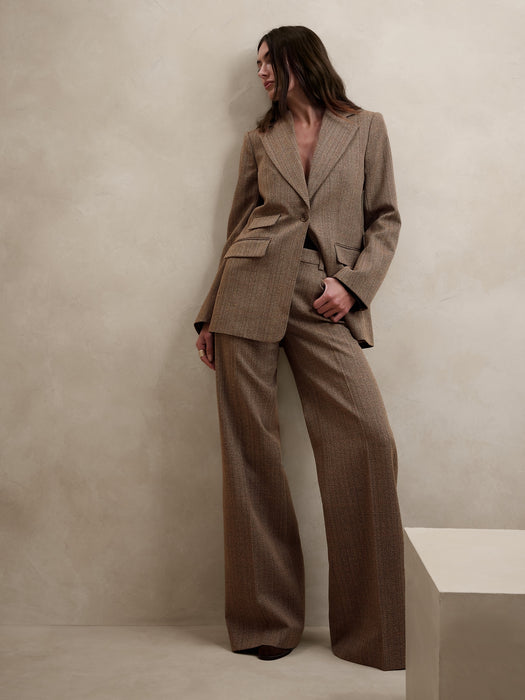 Lido Sculpted Italian Wool Blazer