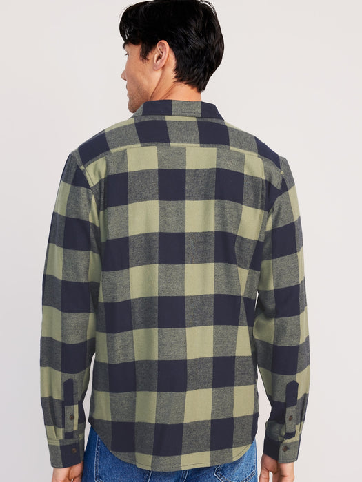 Double-Brushed Flannel Shirt