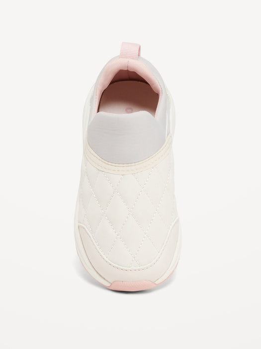 Chunky Quilted Slip-On Sneakers for Toddler Girls