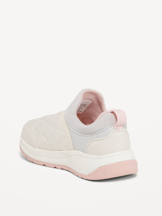 Chunky Quilted Slip-On Sneakers for Toddler Girls