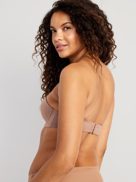 Low-Coverage Convertible Strapless Underwire Bra